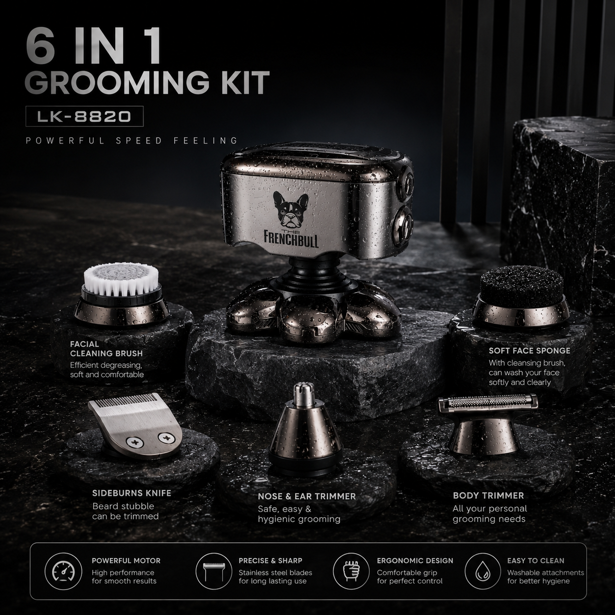 The FrenchBull 6 in 1 Shaver